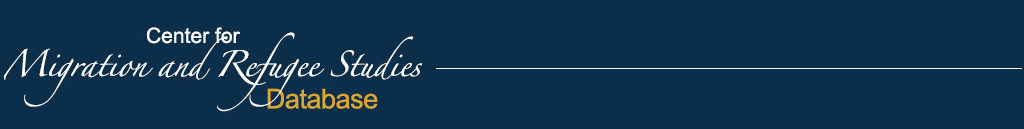 Center for Migration and Refugee Studies Database